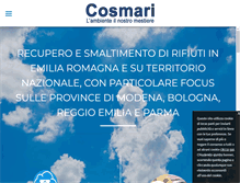 Tablet Screenshot of cosmarisrl.com